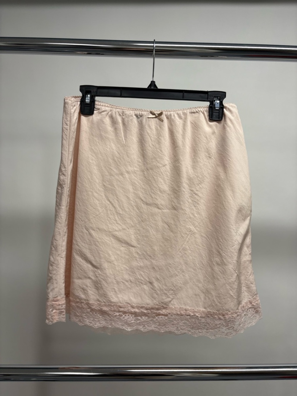 American Eagle Light Pink Lace Trim Knee Length Skirt